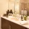 well lit bathroom