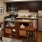 modular kitchen island with stools
