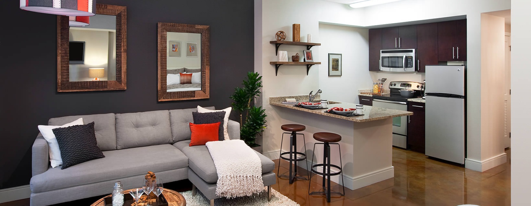 track lighting in living room